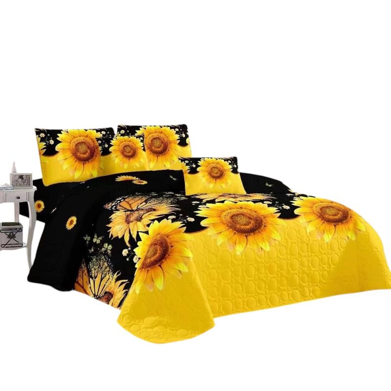 ANGELES DEL HOGAR - CUBRECAMA QUILT DE VERANO CON DISEÑO TF KING