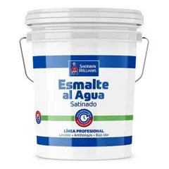 SHERWIN WILLIAMS - Esmalte al agua Satinado Blanco Linea Profesional 4gl
