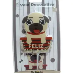 PARTYGLOBOS - Velas De Cumple Años De Mascotas