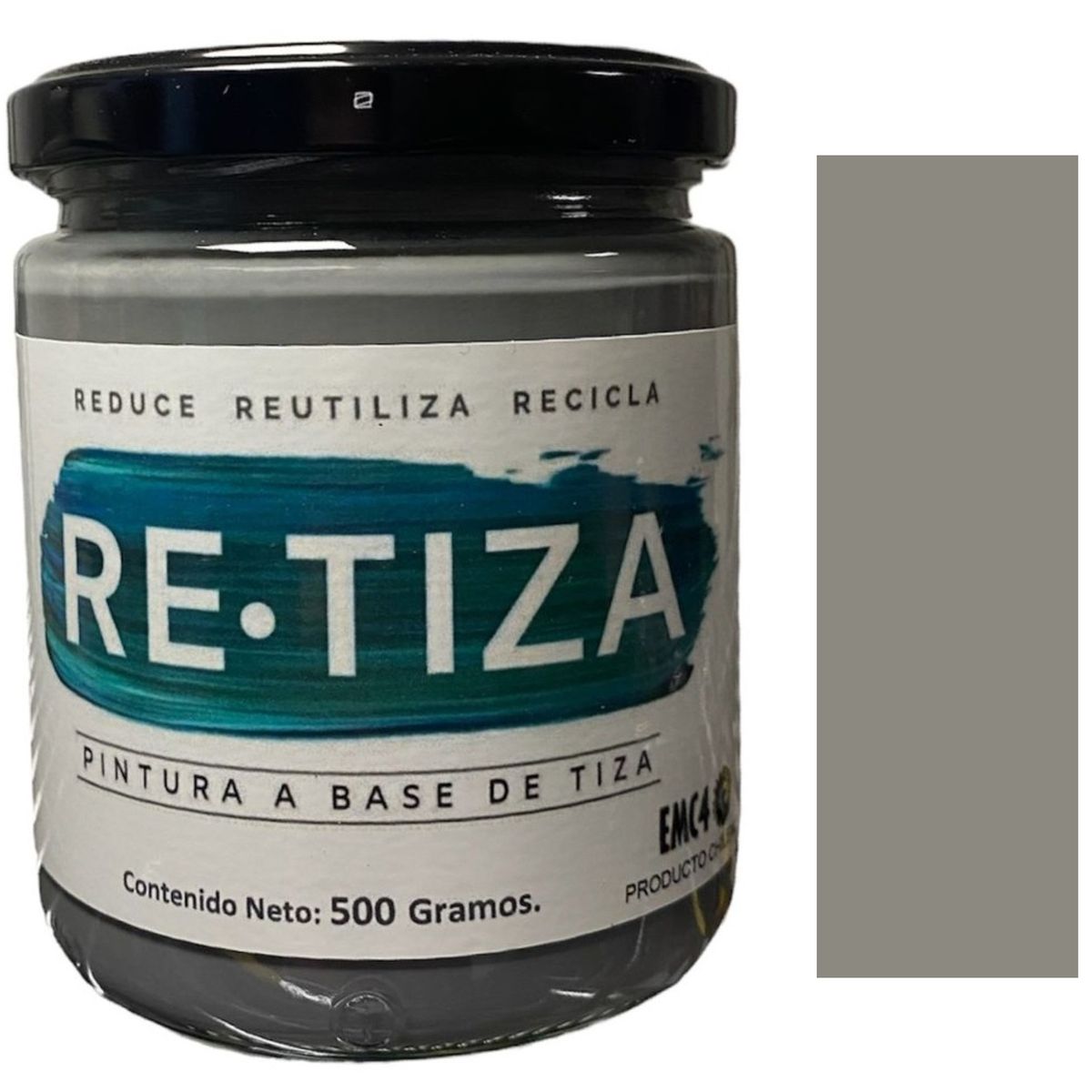 RETIZA - GRIS OSCURO-GRAFITO 500 Grs. Pintura Tizada/Vintage base agua mate