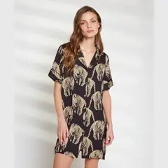 LOUNGE - Camisa De Dormir Mujer Dreamy Tigres