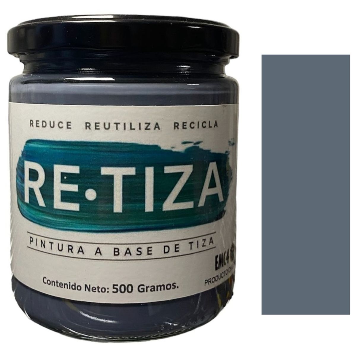 RETIZA - GRIS MARENGO-TERRAZA 500 Grs. Pintura Tizada/Vintage base agua mate