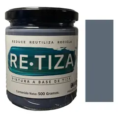 RETIZA - GRIS MARENGO-TERRAZA 500 Grs. Pintura Tizada/Vintage base agua mate