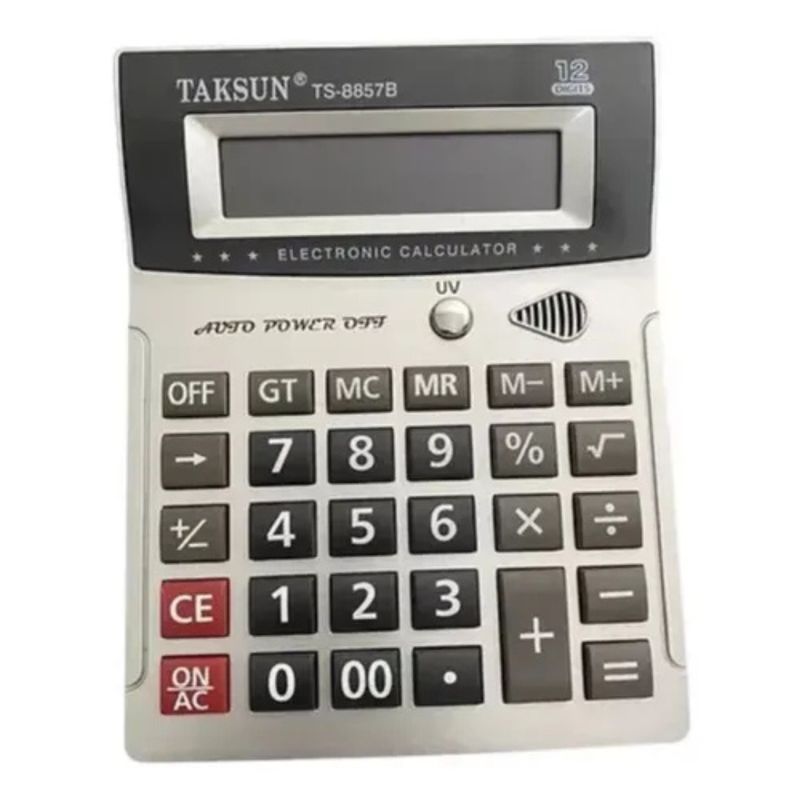 GENERICO - CALCULADORA ELECTRONICA TAKSUN TS-8857B GRIS