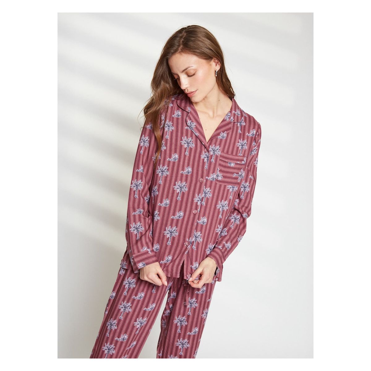 LOUNGE - Pijama Largo Palmeras Dreamy LOUNGE