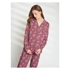 LOUNGE - Pijama Mujer Dreamy Largo Palmeras