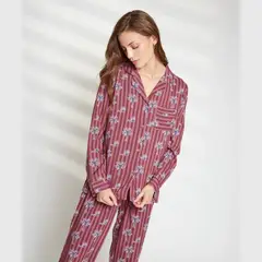 LOUNGE - Pijama Mujer Dreamy Largo Palmeras