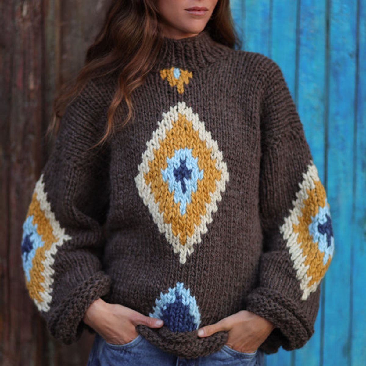 CALEDONIA LABEL - SWEATER MAYA - MERINO CAFÉ