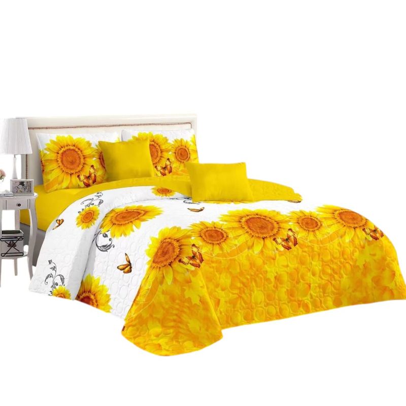 ANGELES DEL HOGAR - CUBRECAMA QUILT DE VERANO CON DISEÑO TF KING