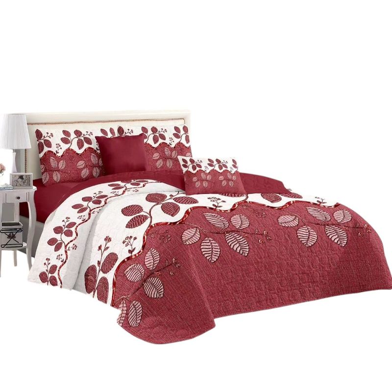 ANGELES DEL HOGAR - CUBRECAMA QUILT DE VERANO CON DISEÑO TF KING