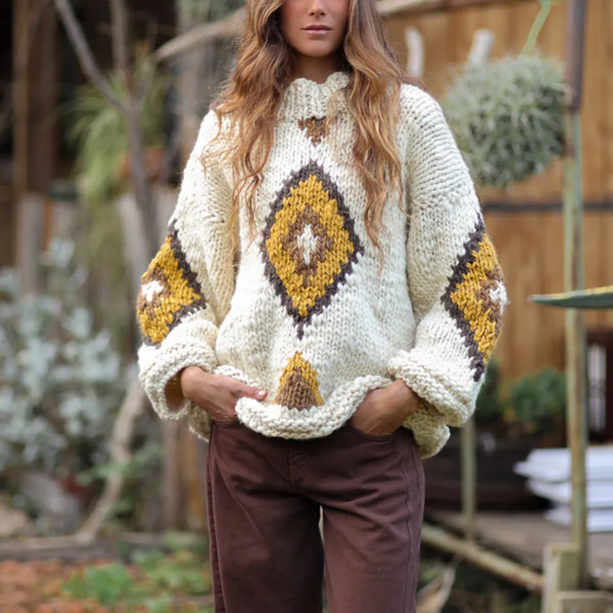 CALEDONIA LABEL - SWEATER MAYA - MERINO BLANCO