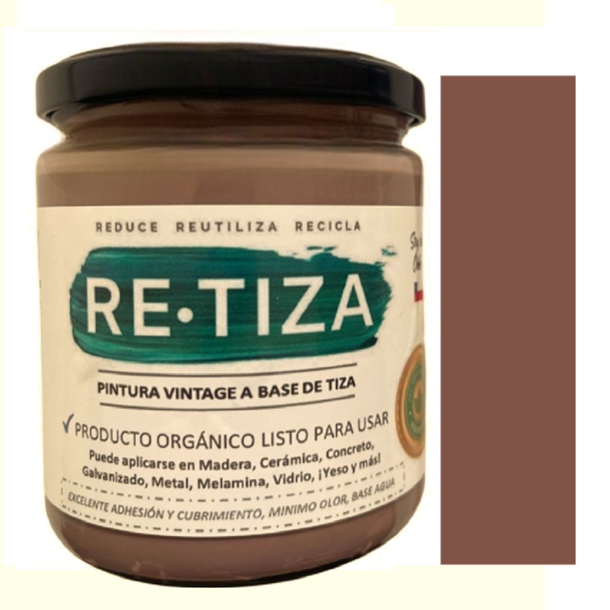 RETIZA - CAFÉ MOCHA MOUSSE 500 Grs. Pintura Tizada/Vintage base agua mate
