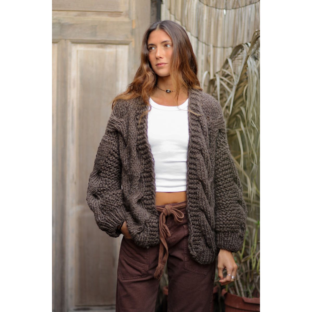 CALEDONIA LABEL - SWEATER VERACRUZ - CAFÉ