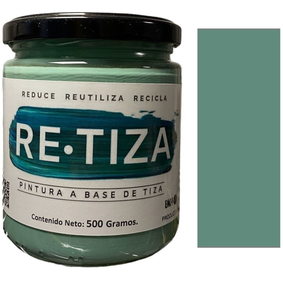 RETIZA - VERDE MAR 500 Grs. Pintura Tizada/Vintage base agua mate