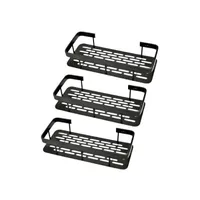 X3 Organizador Ducha Negro Repisa Para Ducha 09h Accesorio Para Baño Organizador Baño Organizador