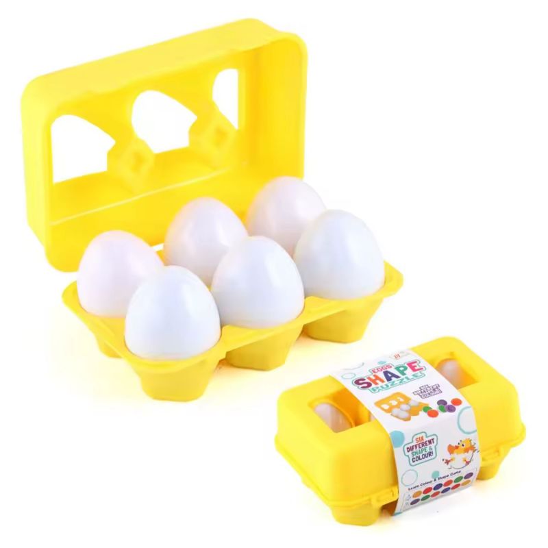 GENERICO - Set 6 Huevos Didácticos Estilo Montessori Juego Educativo