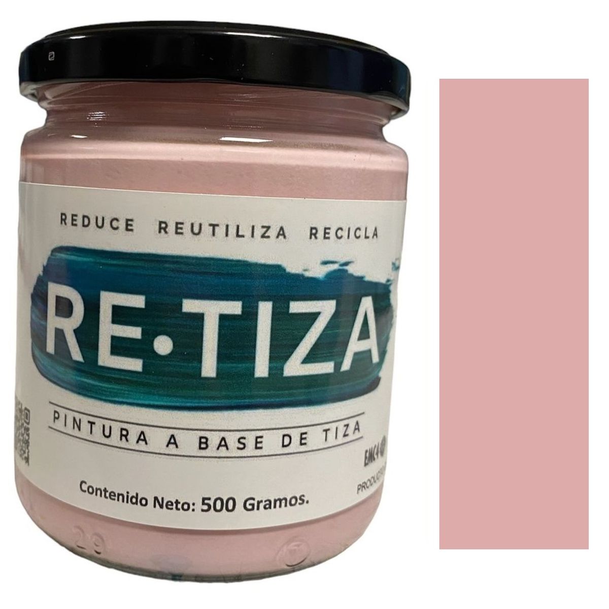 RETIZA - ROSA PASTEL-ROSADO 500 Grs. Pintura Tizada/Vintage base agua mate