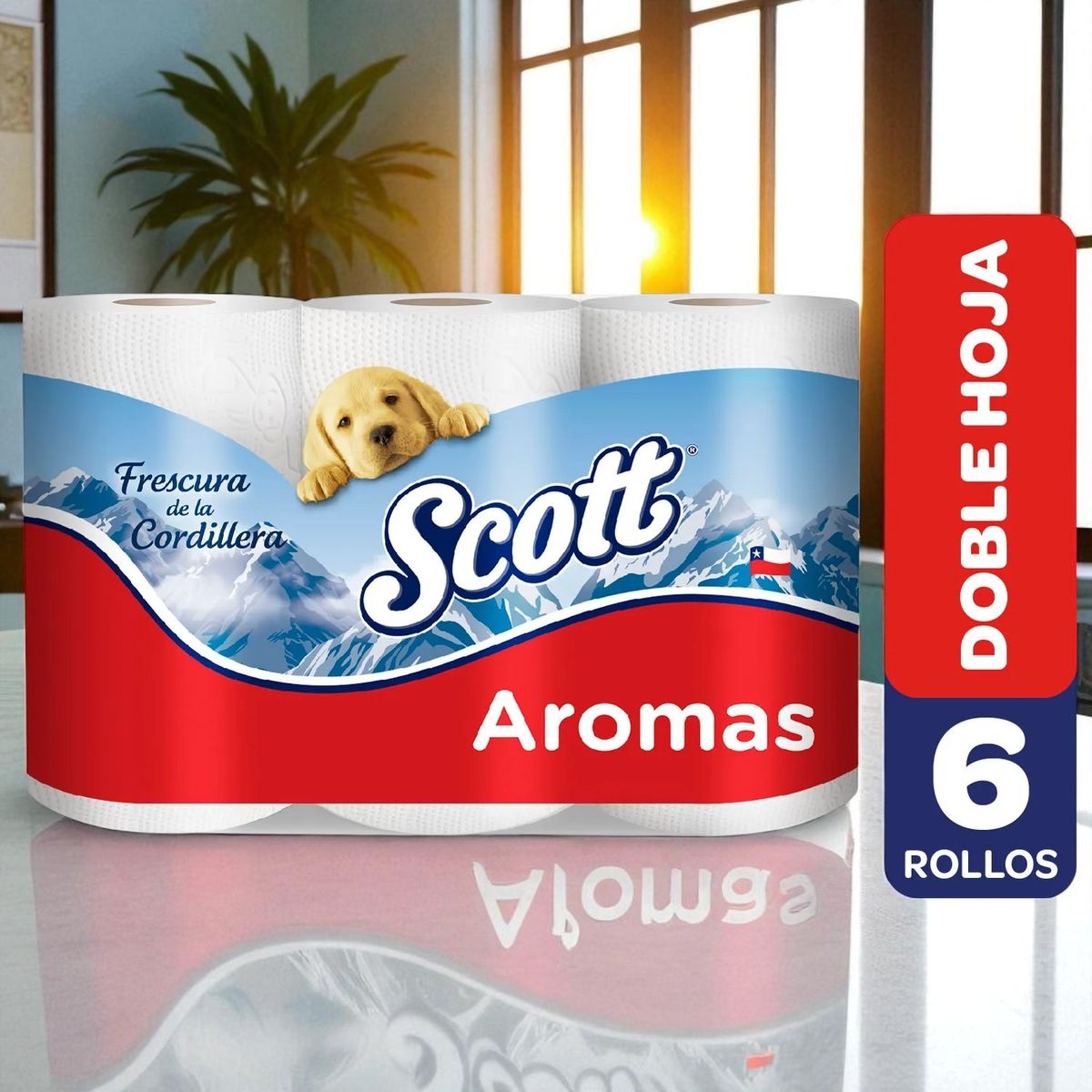 SCOTT - Scott Aromas 6 Rollos Doble Hoja 21,1 mts