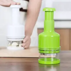 HOMESTAR - Picadora De Cebolla Picador De Verduras Picador Manual Verde