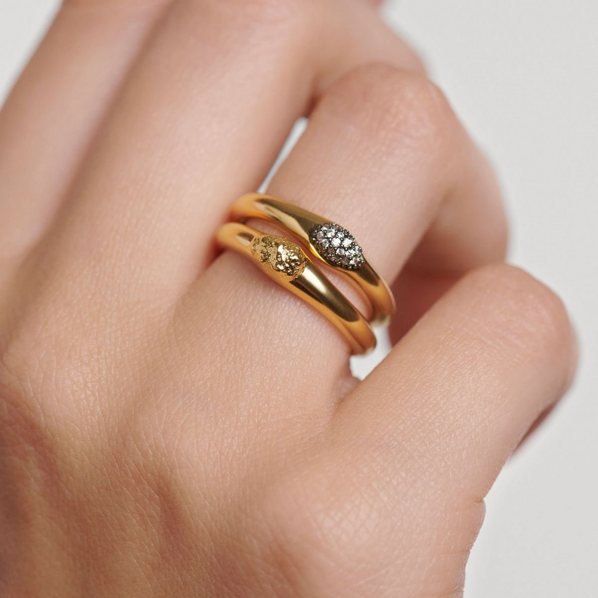 PDPAOLA - Set anillos The Rocks PDPAOLA