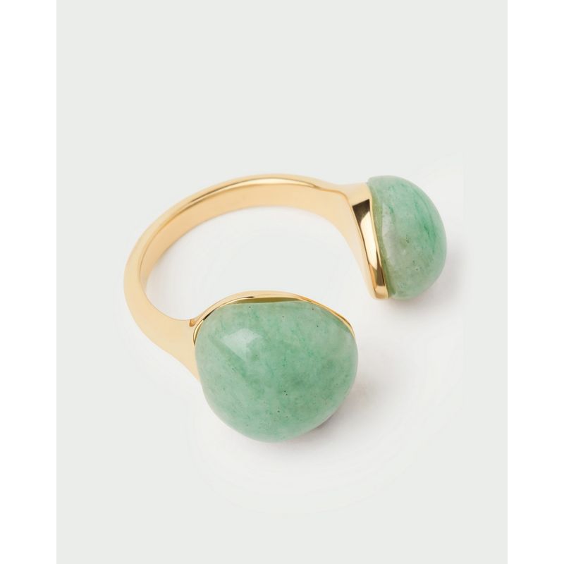 PDPAOLA - Anillo  Aventurina verde Gravity PDPAOLA