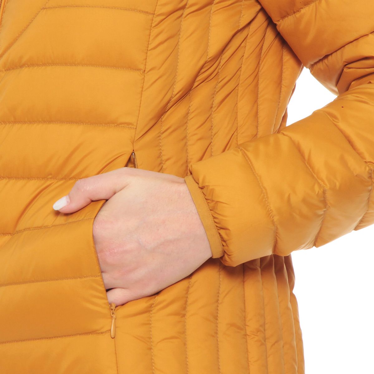 WADOS - PARKA MANGA LARGA SOLIDA CON CIERRE EN DELANTERO