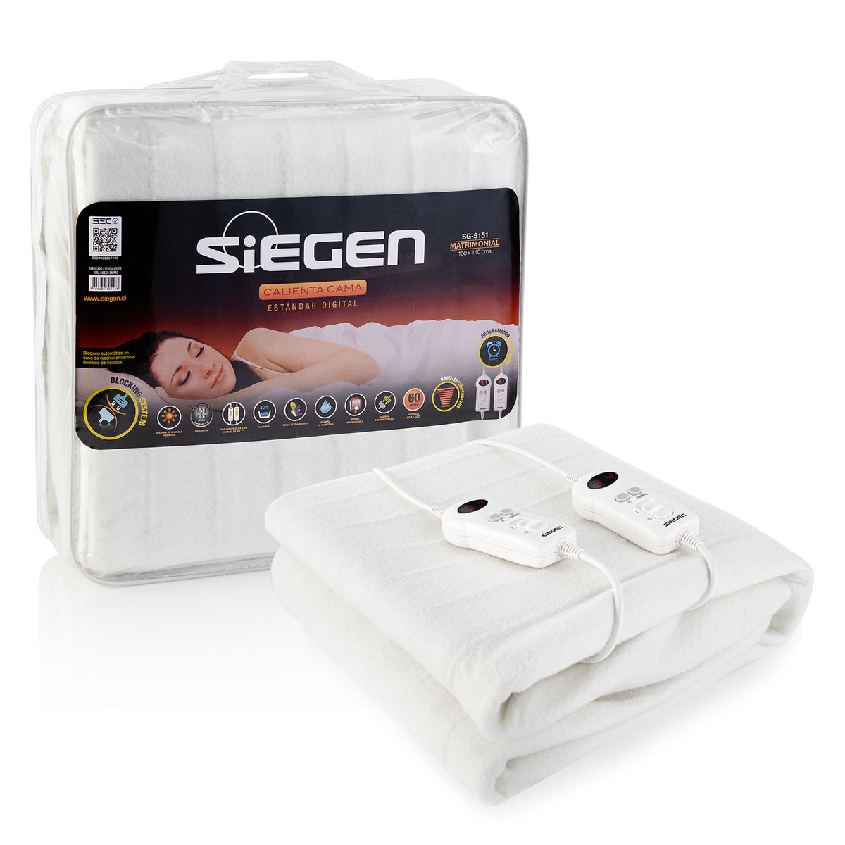 SIEGEN - Calientacama Matrimonial SG-5151