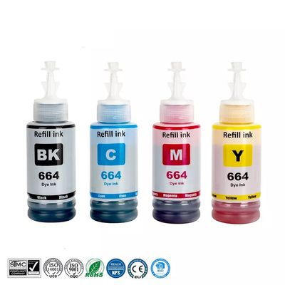 Premium Tinta T664 Pack 4 Colores Compatible Con Ecotank