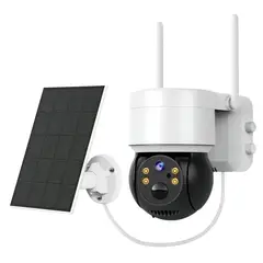 GENERICO - Cámara Exterior Con Panel Solar, Wi-fi Y Visión Nocturna