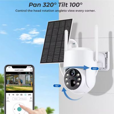 Imagen 2 del producto Cámara Exterior Con Panel Solar, Wi-fi Y Visión Nocturna