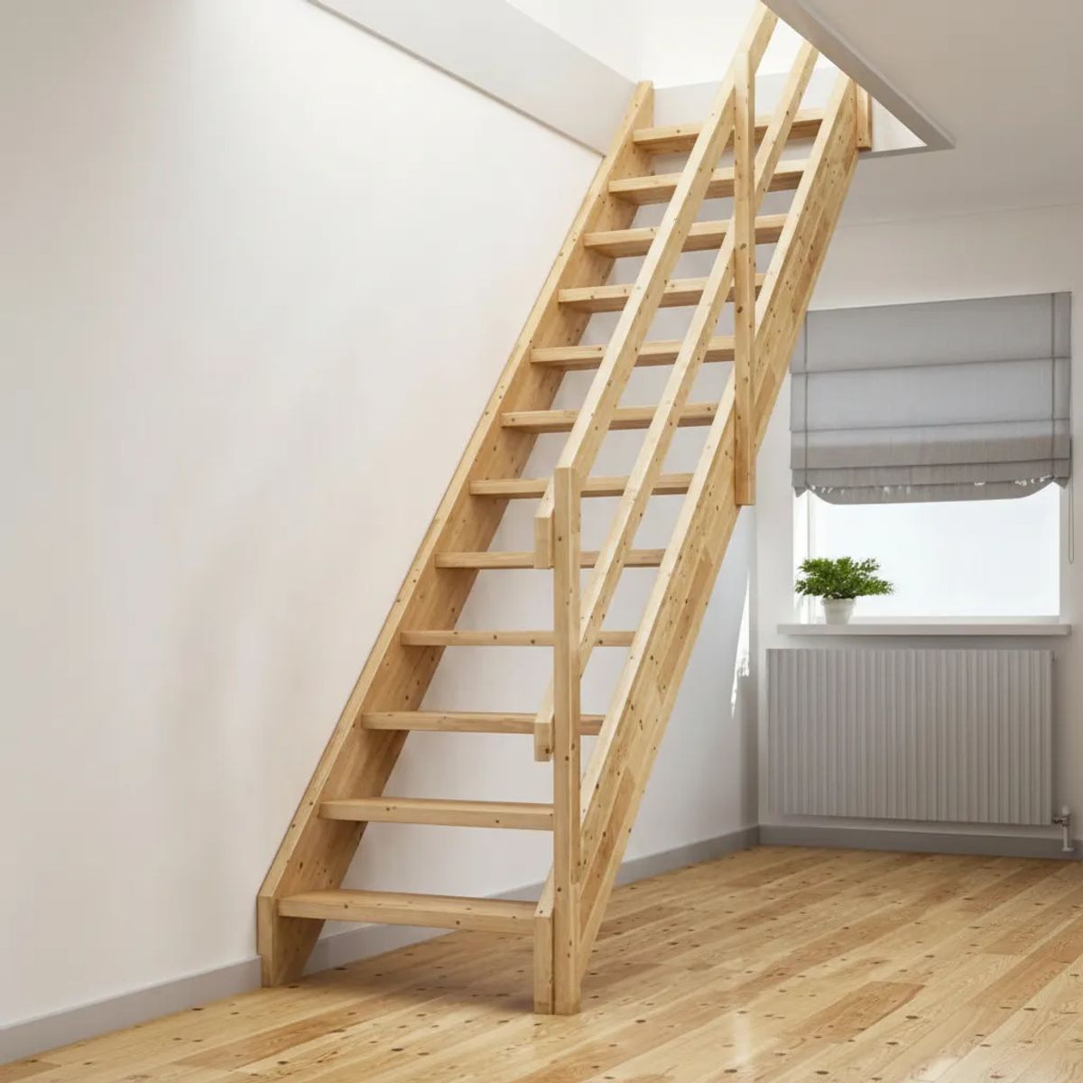 GENERICO - Escalera Madera + Pasamanos Construccion Remodelacion