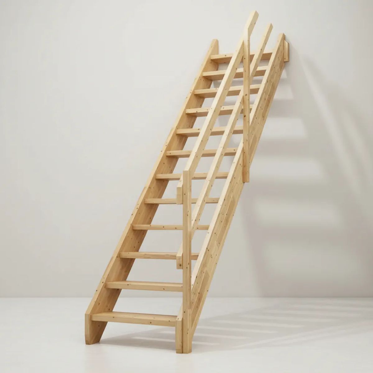 GENERICO - Escalera Madera + Pasamanos Construccion Remodelacion