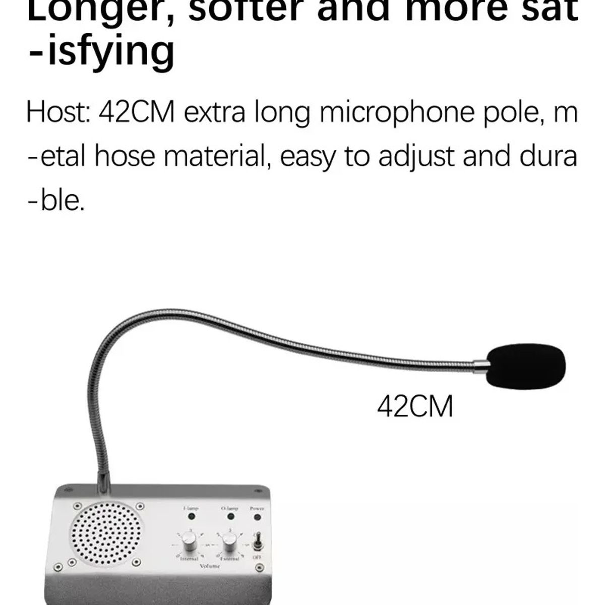 GENERICO - Intercomunicador Para Bancos Y Cajas Citofono Microfono Dual