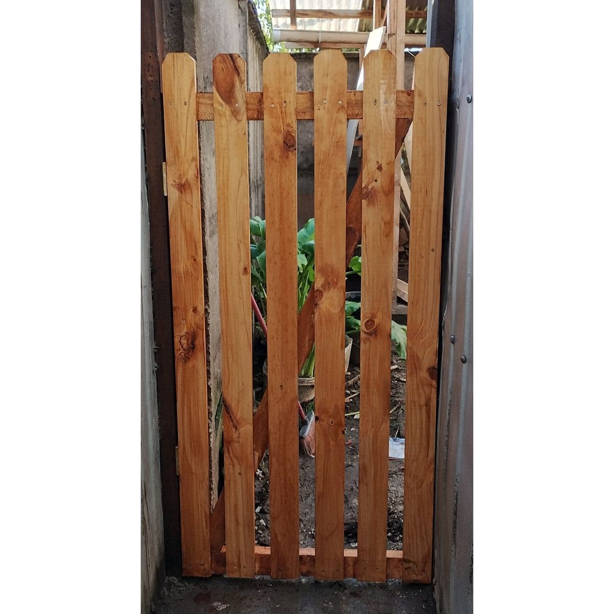 GENERICO - Portón Lateral Manual De Madera 16m X 80cm Para Cercas