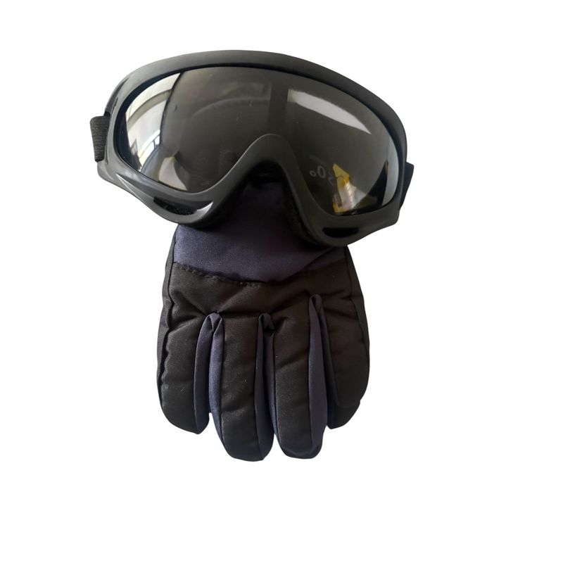 GENERICO - Lentes De Nieve Para Niños Y Jovenes + Guantes  Ski  Snowboard