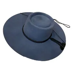CORRALERO SASTRERIA - Sombrero de Paño Azul Huaso Tradicional Chileno 2030