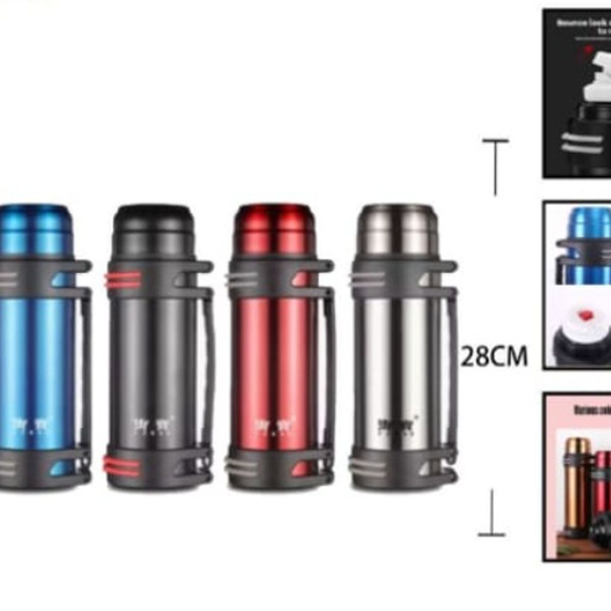 GENERICO - Termo Para Agua Caliente 1.2 Litros 28Cm