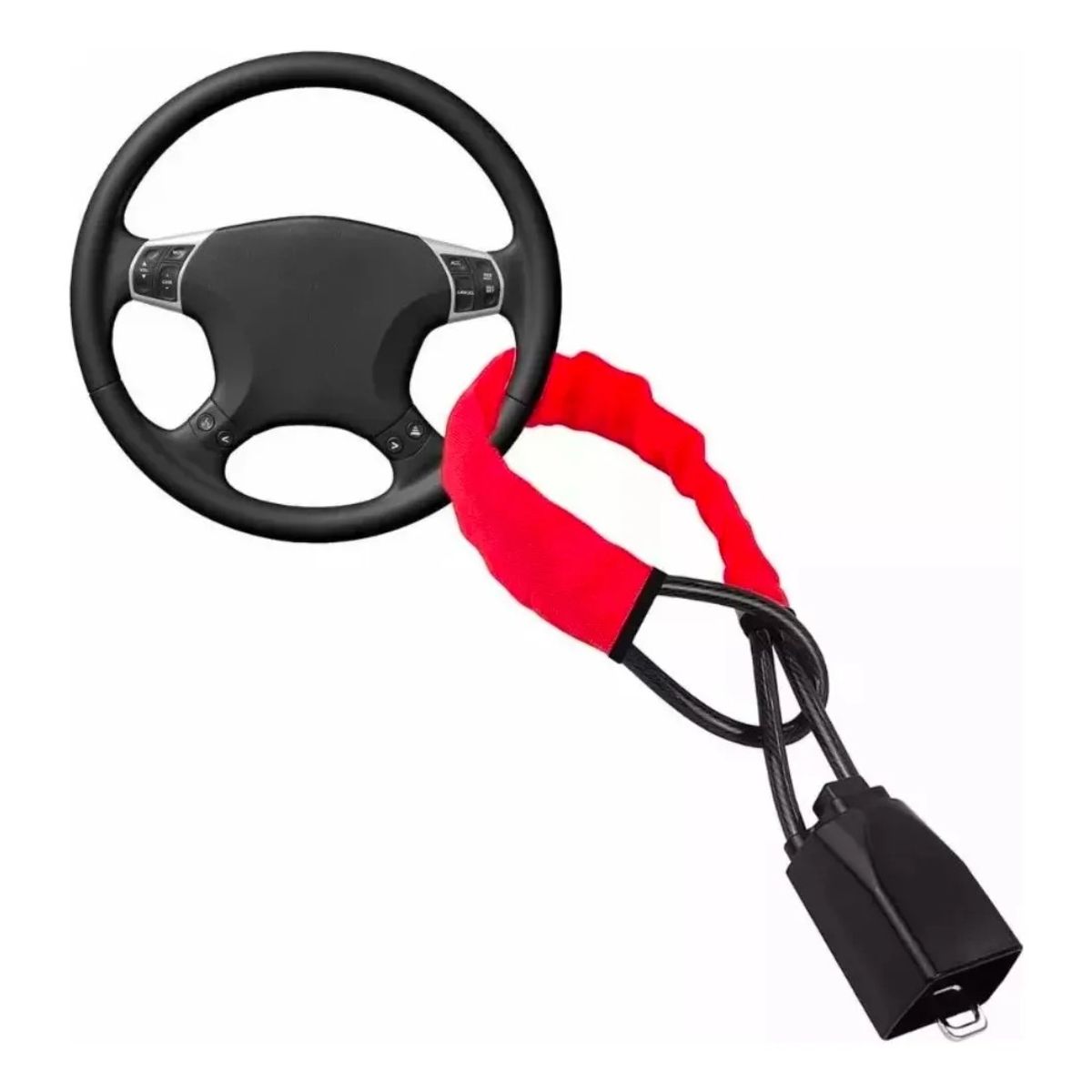 GENERICO - Traba Volante Bloqueo Universal Conexión Al Cinturón