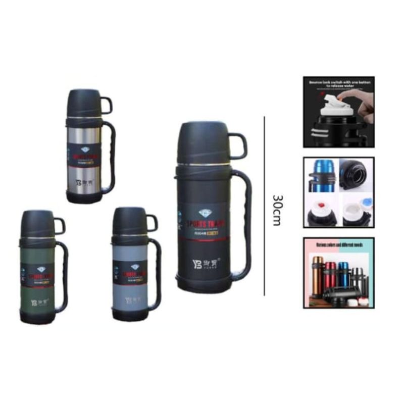 GENERICO - Termo Para Agua Caliente 1.2 Litros 30 Cm