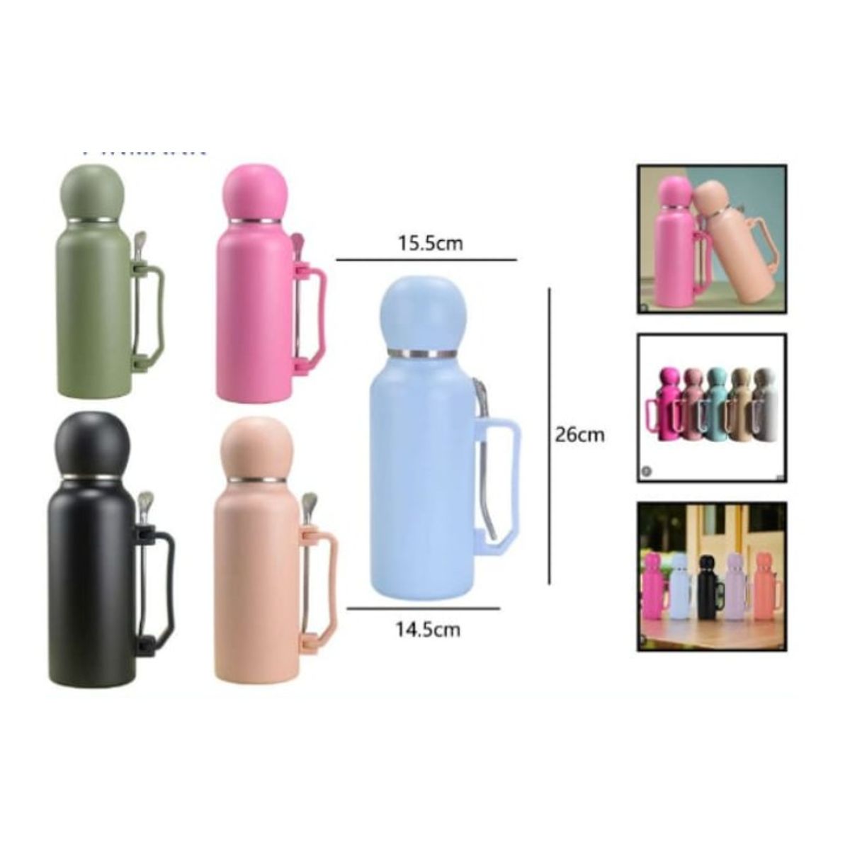 GENERICO - Termo Para Agua Caliente 1.2 Litros 26 X 15 Cm