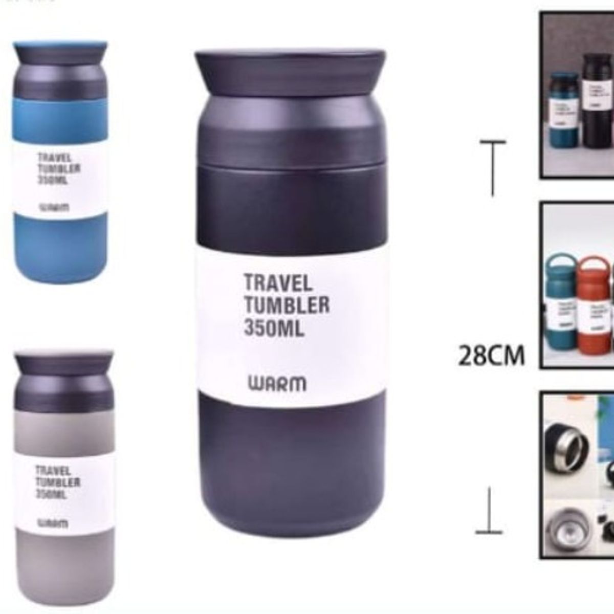 GENERICO - Termo Para Agua Caliente  350 Ml 28 Cm