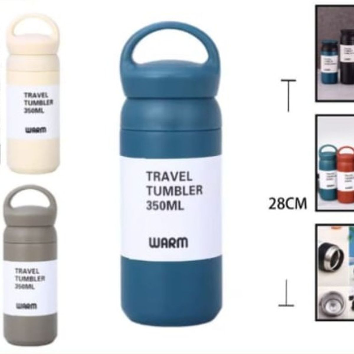 GENERICO - Termo Para Agua Caliente 350 Ml 28 Cm