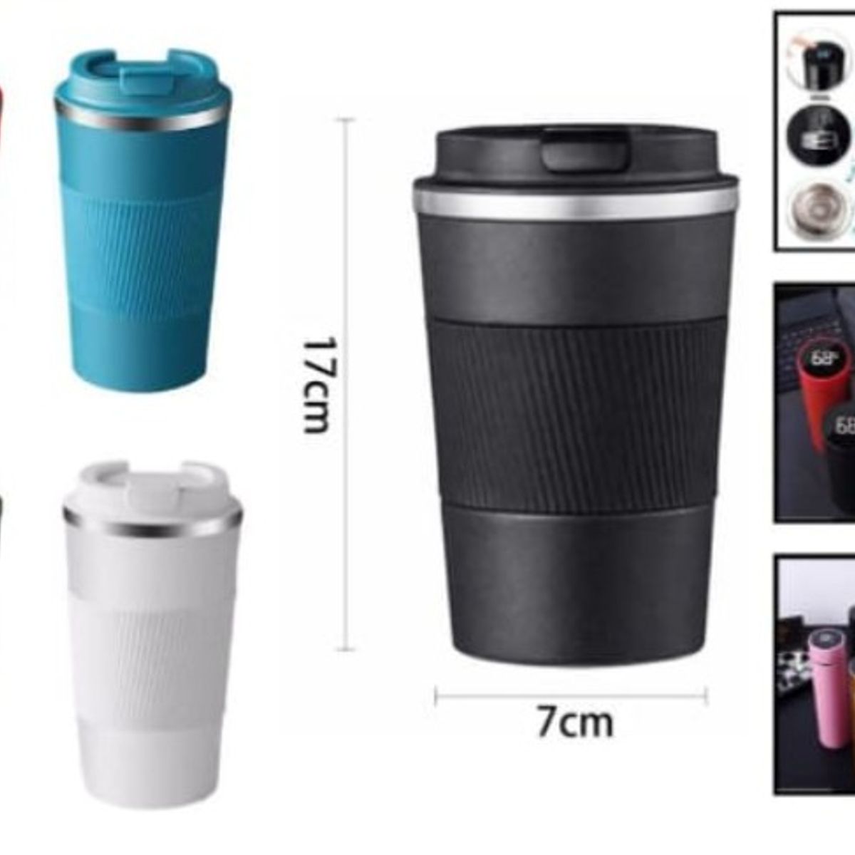 GENERICO - Termo Para Agua Caliente  500 Ml 17 X 7 Cm