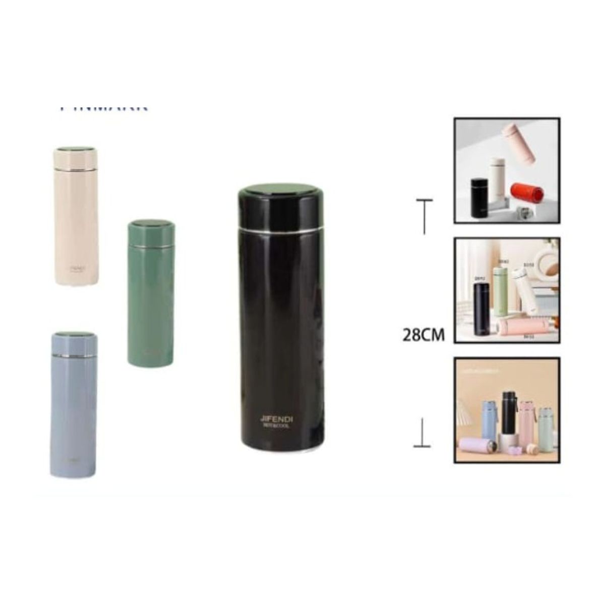 GENERICO - Termo Para Agua Caliente 350 Ml 28 Cm