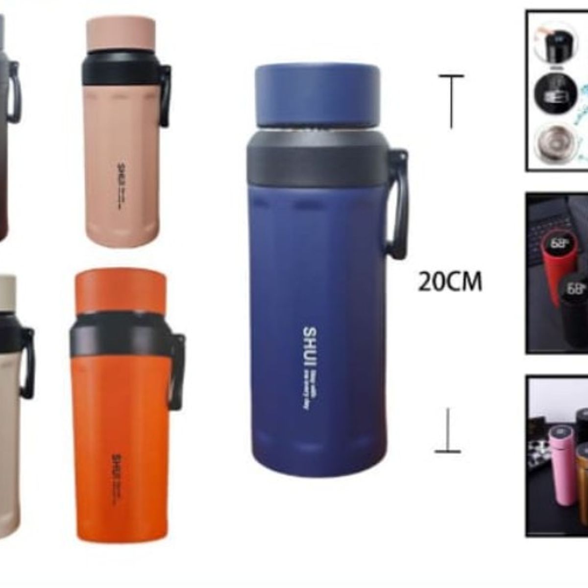 GENERICO - Termo Para Agua Caliente 500 Ml 20 Cm