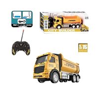 Volqueta Recargable con Control Remoto amarillo