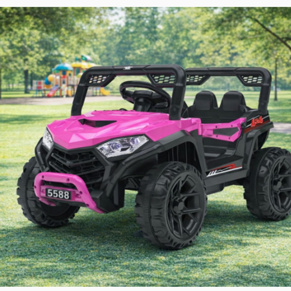 TOYUN TOYUN - Auto Electrico Infantil Jeep Rosa