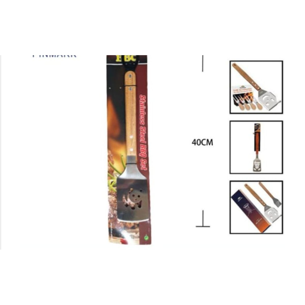 GENERICO - Set Espatulas Para Barcacoa Acero Inoxidable