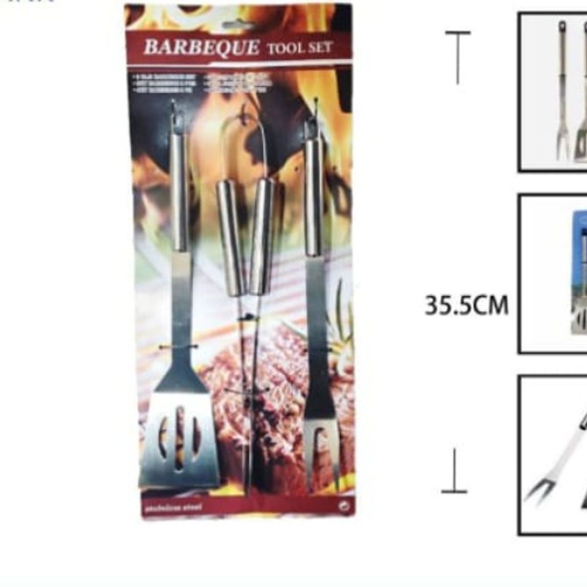 GENERICO - Juego De 3 Piezas Para Barbacoa