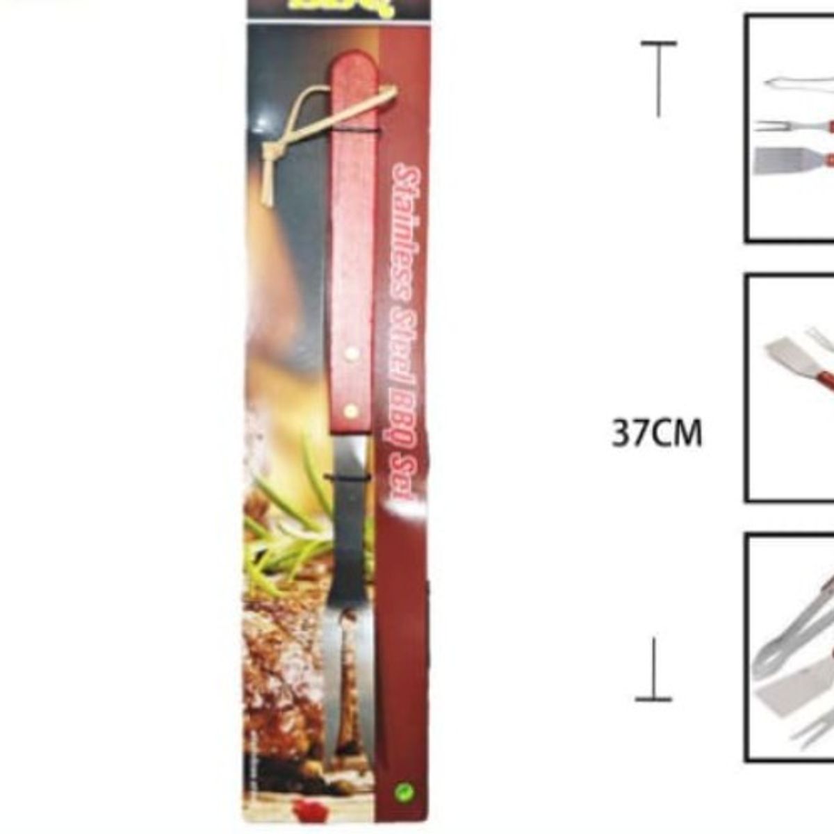 GENERICO - Tenedor 37 Cm Para Asado Acero Inoxidable